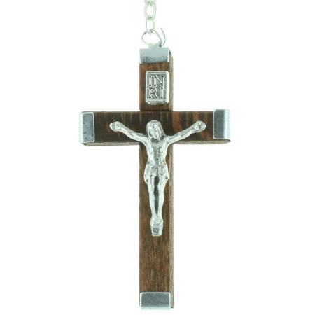 Chapelet de Sainte Bernadette en bois avec sa boîte