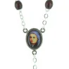Chapelet de Sainte Bernadette en bois avec sa boîte