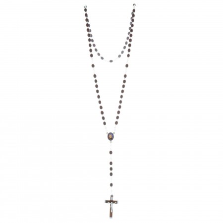Saint Bernadette wood rosary with a box