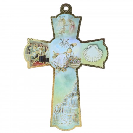 Croix de baptême 16 cm