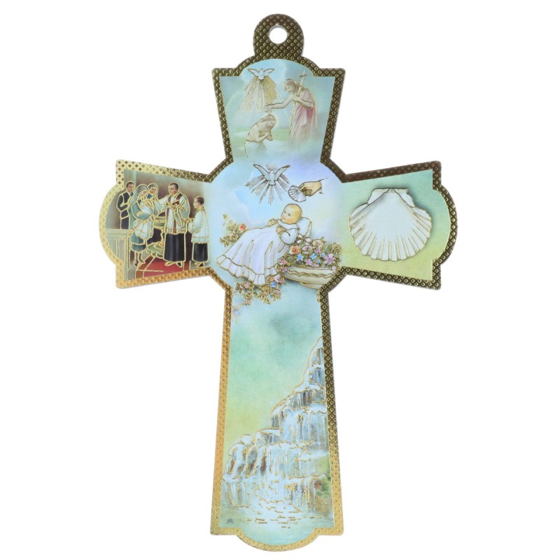 Croix de baptême 16 cm