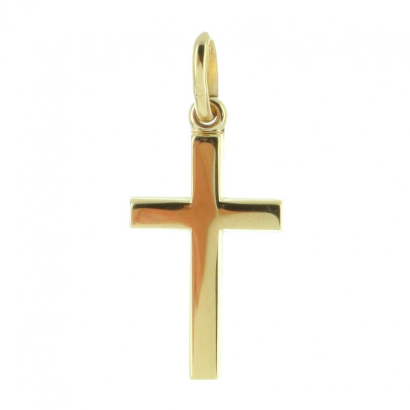 Gold-plated cross pendant