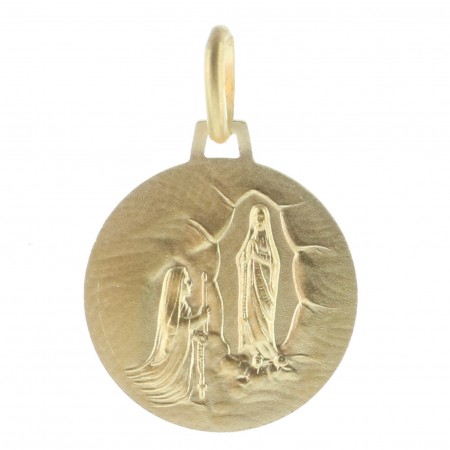 Our Lady's and Apparition medal 2 tones18-carat Gold-Plated