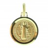 Gold-Plated Saint Benedict medal 12mm