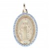 Médaille de la Vierge Miraculeuse Plaqué Or 18 carats et contours brillants