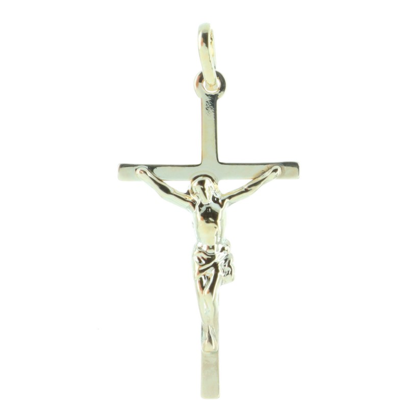 Gold-Plated cross pendant with Christ