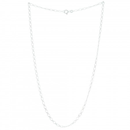 Sterling Silver Figaro chain necklace 45cm