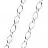 Sterling Silver Figaro chain necklace 45cm