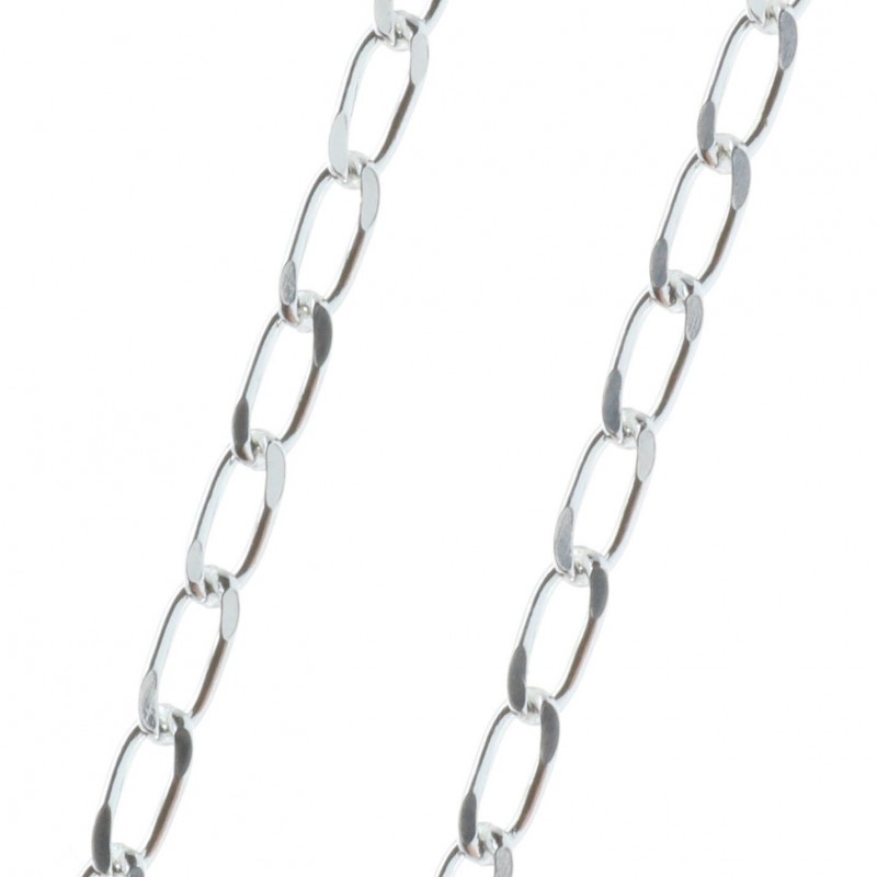 925 Sterling silver Chain necklace 45 cm classic