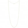Gold plated classic chain necklace 60cm