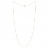 Gold plated classic style Chain necklace 50cm