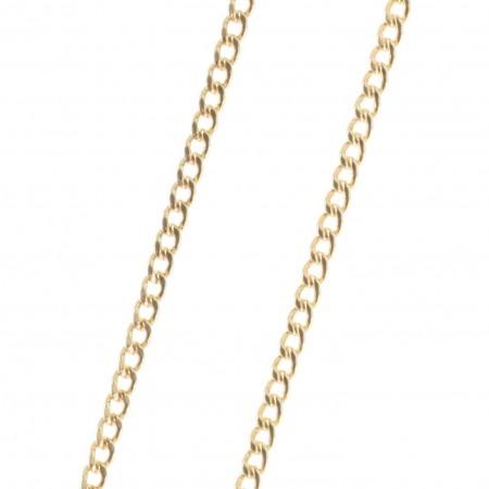 Gold plated classic style Chain necklace 50cm