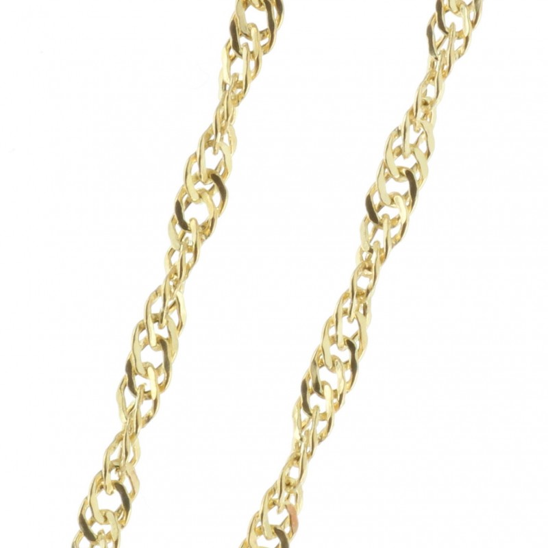 SIngapore mesh gold chain 50 cm