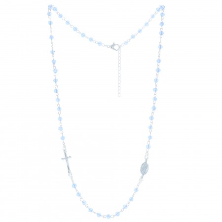 Rosary necklace and lying cross