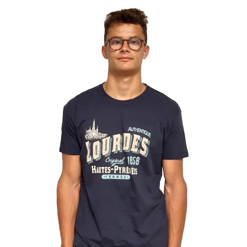 T-shirt Lourdes Occitania – Occitanie – Homme – Noir – Neuf Avec étiquettes – Coton
