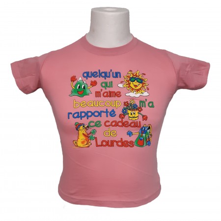 T-shirt enfant humoristique de Lourdes