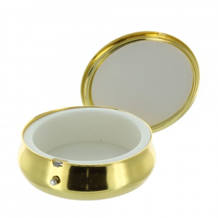 Golden Pyx Saint Benedict enamel lid 6cm diameter