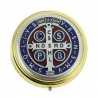 Golden Pyx Saint Benedict enamel lid 6cm diameter