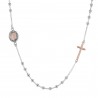 Our Lady of Grace Sterling silver rosary necklace
