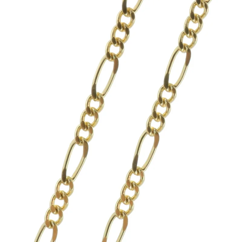 Chaîne en métal doré et maille alternée 50cm Chaîne en métal doré et maille alternée 50cm