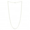 Golden metal chain with alternated mesh 50cm