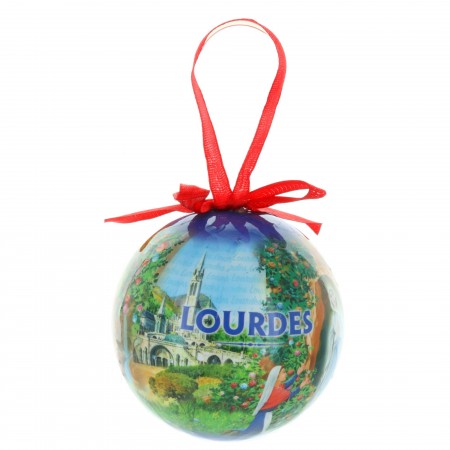 Boule de Noël de l'Apparition de Lourdes