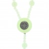 Bracelet religieux avec une croix de vie en zirconium