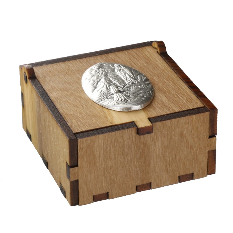 Bracelet dizainier de Saint Christophe en bois avec sa boîte