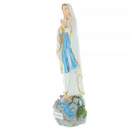 Our Lady of Lourdes statue on Massabielle rock 18cm