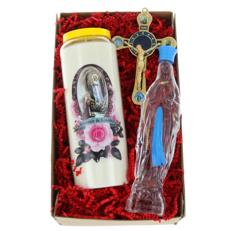 Coffret cadeau religieux de Noël, Notre Dame de Lourdes