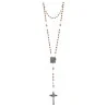 Saint Benedict Wooden rosary with special booklet centerpiece