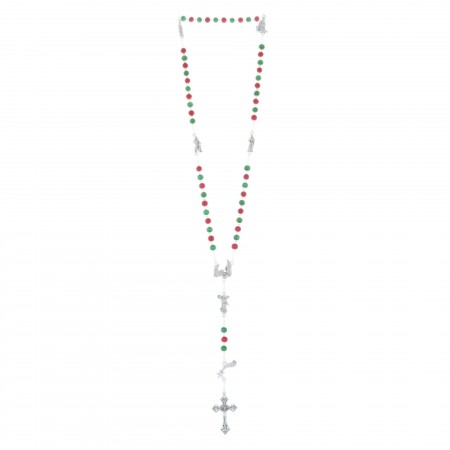 Colourful Christmas Rosary with box