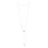Lourdes Silver rosary, 5mm beads