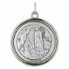 Médaille de Jésus Miséricordieux et Apparition de Lourdes en métal