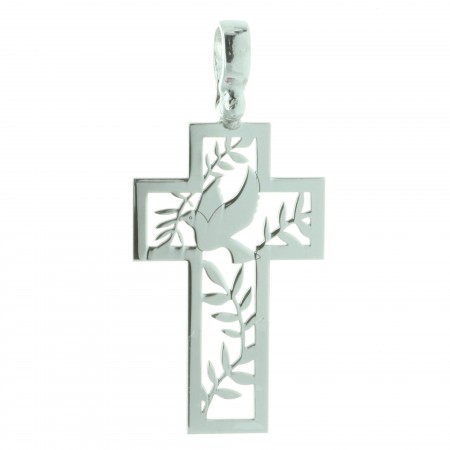 Pendentif croix Argent du Saint Esprit