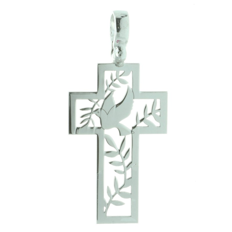 Holy Spirit Silver cross pendant