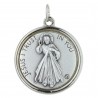 Médaille de Jésus Miséricordieux et revers Apparition de Lourdes 1,5cm