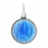 Our Lady Silver medallion enamelled in blue