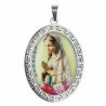 Our Lady of Lourdes Steel medallion