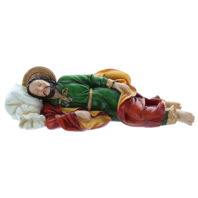 Sleeping Saint Joseph resin statue 30 cm