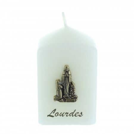 Pack of 5 religious candles of Lourdes