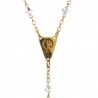 9 karats Gold Rosary and Swarovski crystal beads