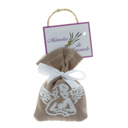 Lavender bag with embroidered angel, 10g