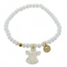 Communion Bracelet with a Mother of Pearl Angel