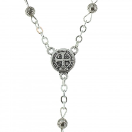Saint Benedict's Metal Rosary with a box