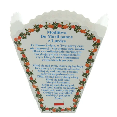 Set of 5 torches for procession candle in French, Italian, Spanish or English, German and Polish