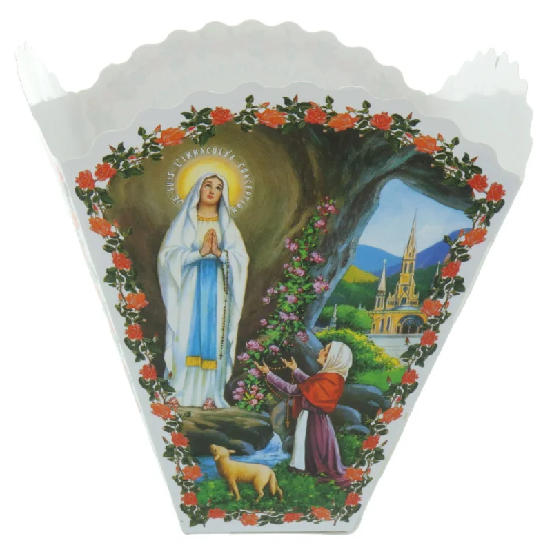 Lot de 5 flambeaux multilingues pour cierge de procession