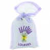 Set of 4 embroidered Lourdes Lavender sachets