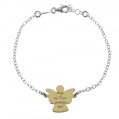 Silver Bracelet with an Angel
