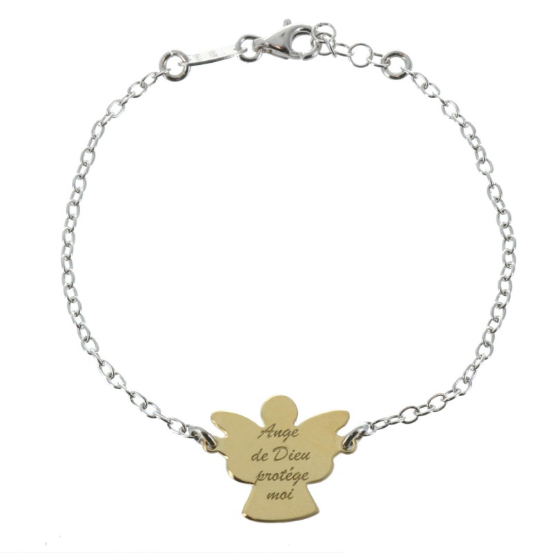 Silver Bracelet with an Angel